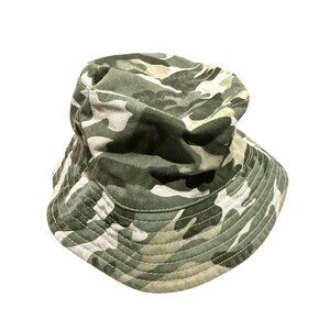 Reversible Girls Justice Green Camouflage & Pink Reversible Bucket Hat One Size
